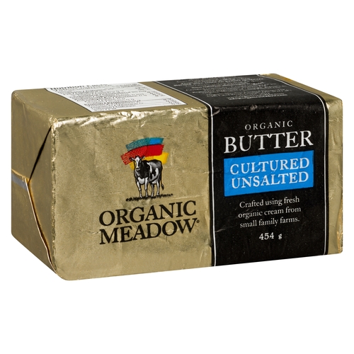 Organic Meadow - Organic Butter - Cultured Unsalted 454g, 1 Each