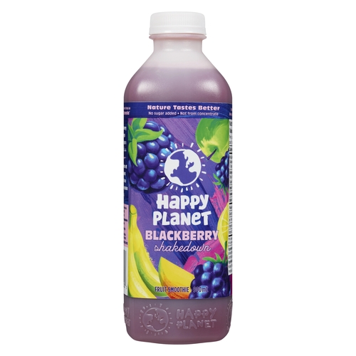 Happy Planet - Fruit Smoothie - Blackberry Shakedown 900ml, 1 Each