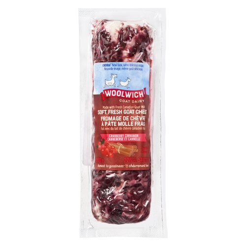 Woolwich Goat Dairy - Soft Fresh Goat Cheese - Cranberry Cinnamon 300g
