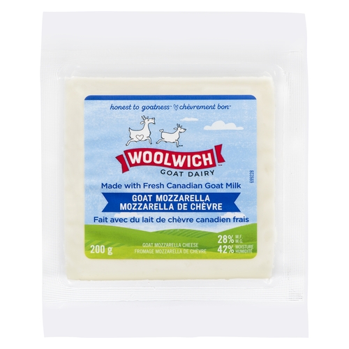 Woolwich Goat Dairy - Goat Mozzarella Cheese 200g, 1 Each