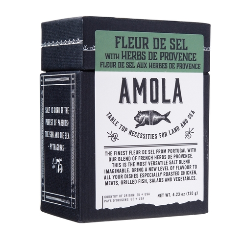 Amola - Fleur De Sel With Herbs De Provence 120g, 1 Each