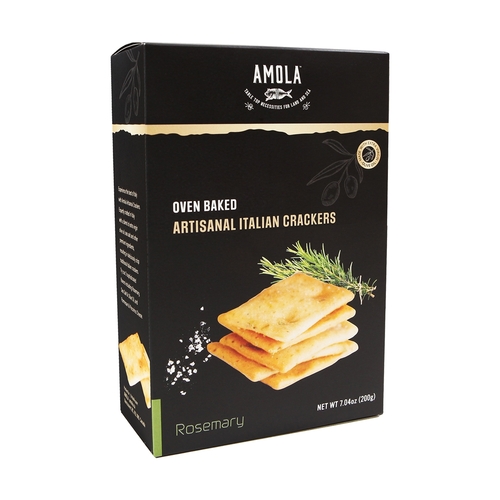 Amola - Oven Baked Artisanal Italian Crackers – Rosemary 200g