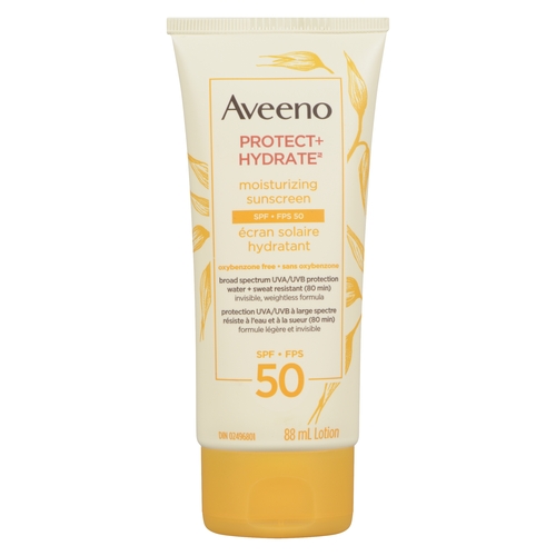 Aveeno - Protect + Hydrate Moisturizing Sunscreen Lotion SPF 50 88ml, 1 Each