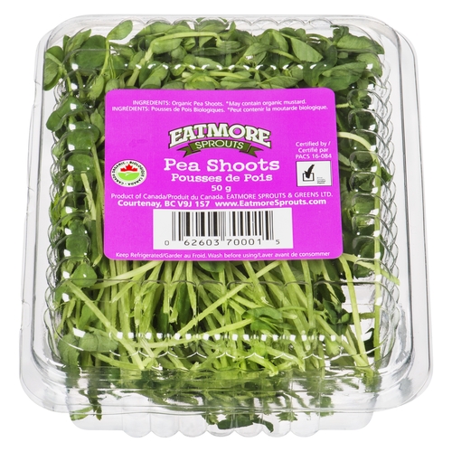 Eatmore Sprouts - Pea Shoots 50g, 1 Each