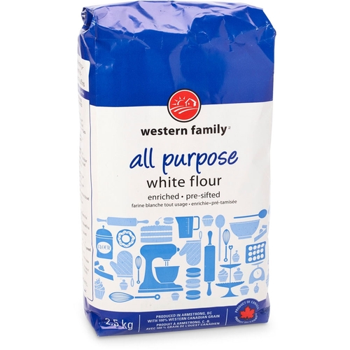 Western Family - Flour - All Purpose White - Enriched - Pre-Sifted 2.5kg