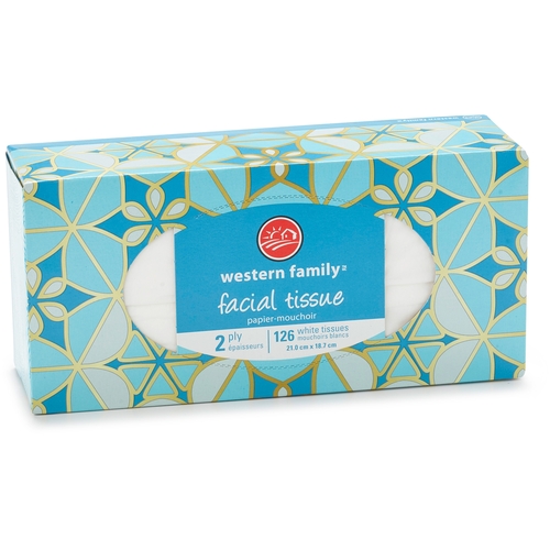 Western Family - Facial Tissue 81s, 1 Each