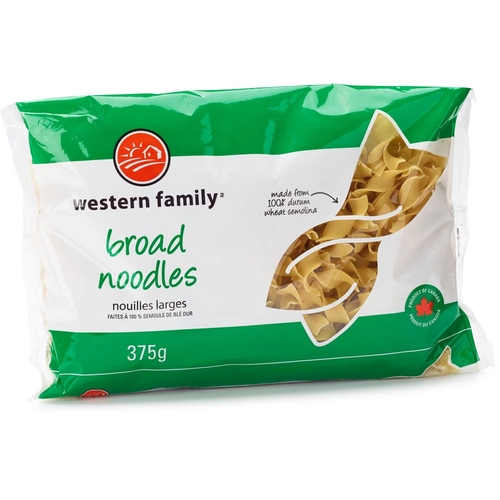Western Family - Noodles - Broad 375g