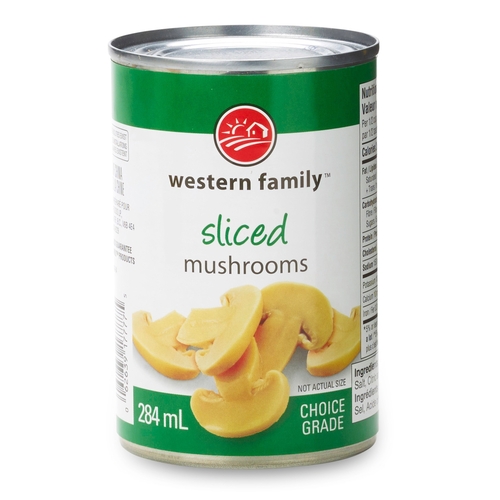 Western Family - Sliced Mushrooms 284ml, 1 Each