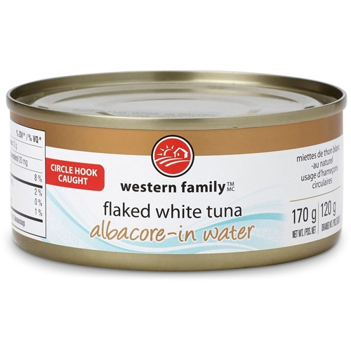 Western Family - Albacore White Tuna in Water - Flaked 170g
