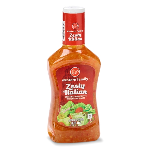 Western Family - Dressing - Zesty Italian 475ml, 1 Each