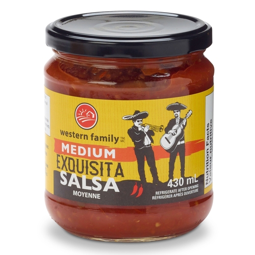 Western Family - Exquisita Salsa - Medium 430ml, 1 Each