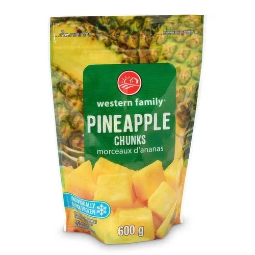 Western Family - Pineapple Chunks 600g, 1 Each