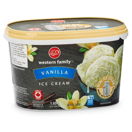 Western Family - Ice Cream - Classic Vanilla 1.65l