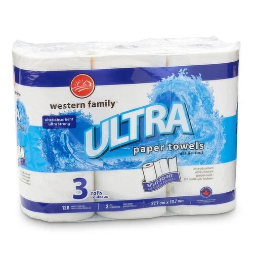 Western Family - Ultra Split To Fit Towels 3s, 1 Each