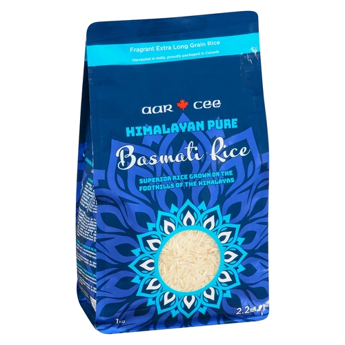 Aar Cee - Basmati Rice - Himalayan Pure 1kg, 1 Each