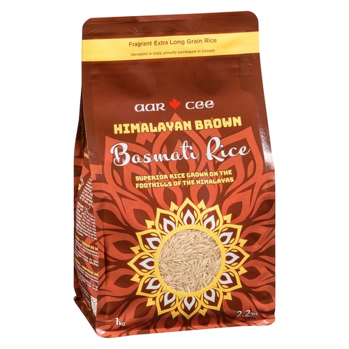 Aar Cee - Basmati Rice - Himalayan Brown 1kg, 1 Each