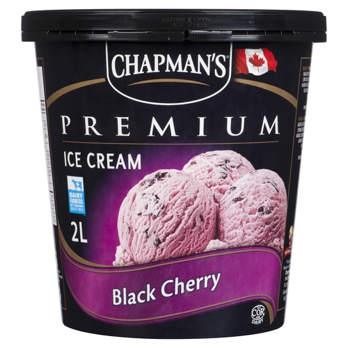 Chapman's - Premium Ice Cream - Black Cherry 2l, 1 Each