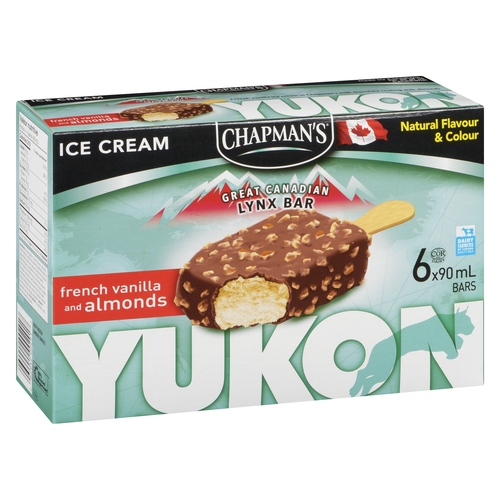Chapman's - Yukon Ice Cream Bars - French Vanilla and Almond 6/90ml
