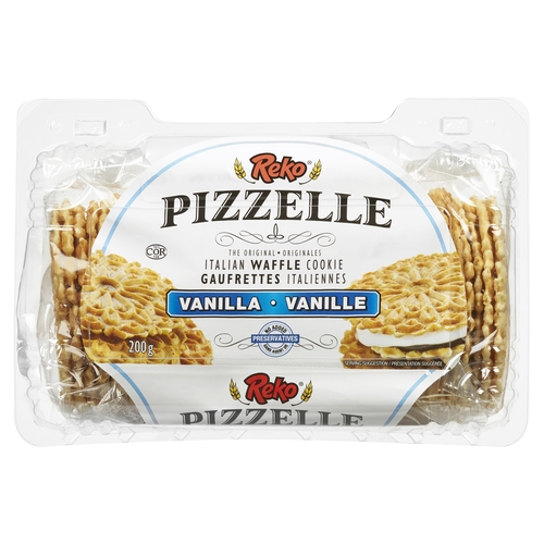 Reko Pizzelle The Original Italian Waffle Cookie - Vanilla 200g, 1 Each