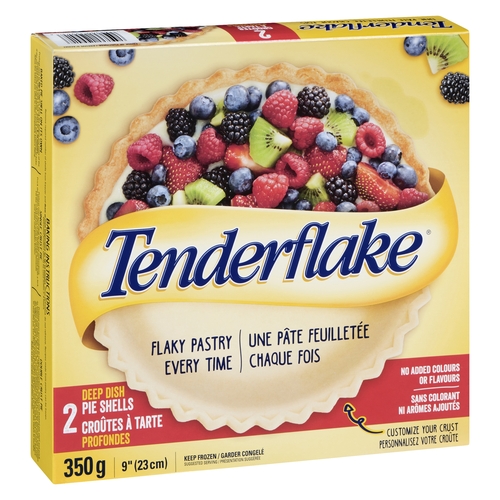 Tenderflake - Deep Pie Shells - 9 Inch 2's 350g, 1 Each