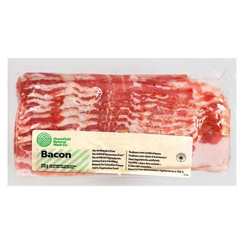 Greenfield Natural Meat Co. - Bacon 375g, 1 Each