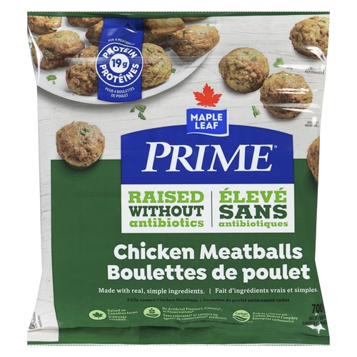 Maple Leaf - Prime Chicken Meatballs 700g, 1 Each