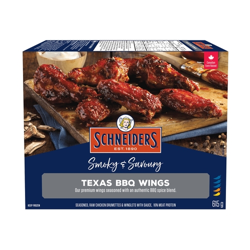 Schneiders - Smoky & Savoury Texas BBQ Wings 615g, 1 Each