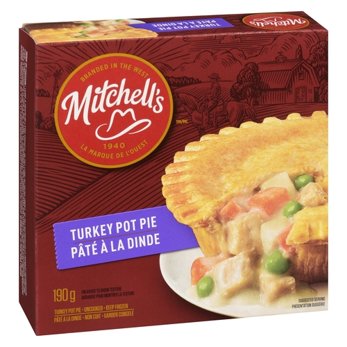 Mitchell's - Pot Pie - Turkey 190g, 1 Each