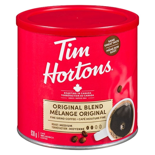 Tim Hortons - Fine Grind Coffee - Original Blend Medium Roast 930g, 1 Each