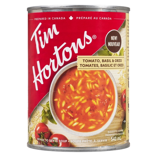 Tim Hortons - Ready to Serve Soup - Tomato, Basil & Orzo 540ml