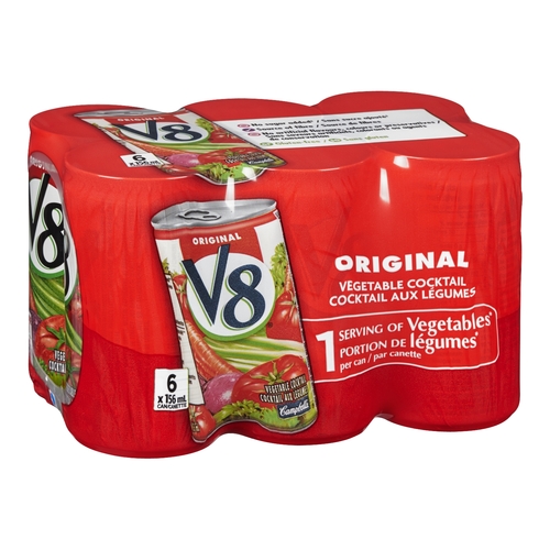 V8 Vegetable Cocktail - Original 6/156ml, 1 Each