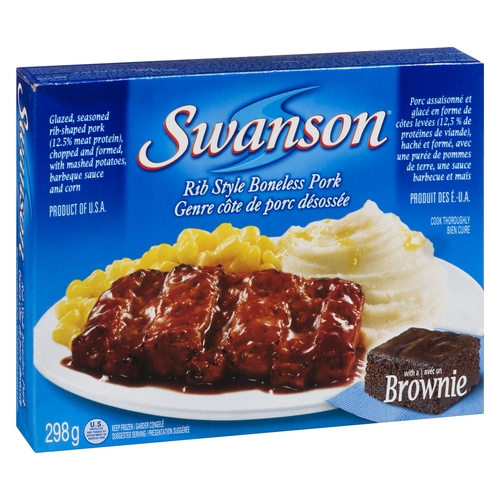 Swanson - Rib Style Boneless Pork Dinner 298g