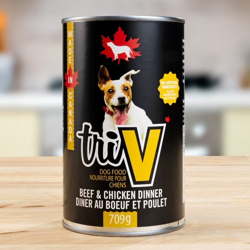 Tri-V Dog Food - Beef & Chicken Dinner 709g, 1 Each