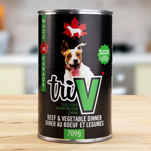 Tri-V Dog Food - Beef & Vegetable Dinner 709g, 1 Each