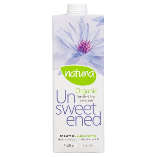 Natur-a Organic Fortified Soy Beverage - Unsweetened 946ml, 1 Each