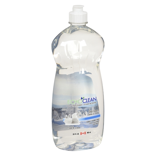 EchoClean - Dish Soap - Free & Clear 740ml, 1 Each