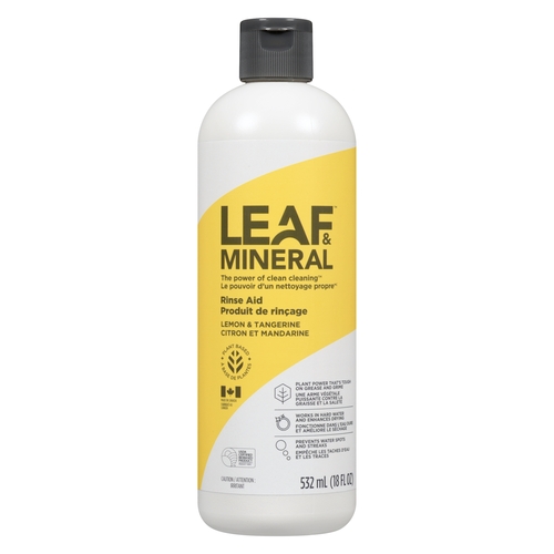 Leaf & Mineral - Rinse Aid - Lemon & Tangerine 532ml, 1 Each
