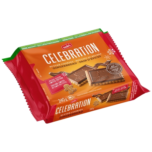 Leclerc - Celebration Xmas Chocolate Gingerbread 325g, 1 Each