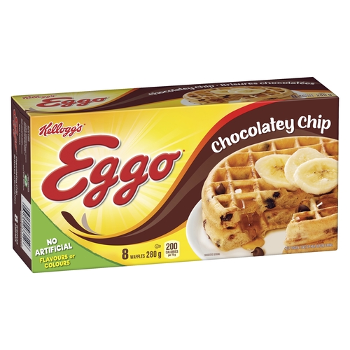 Kellogg's - Eggo Waffles - Chocolatey Chip 8's 280g, 1 Each