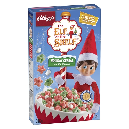 Kellogg's - Holiday Cereal - The Elf On The Shelf - Vanilla Flavour 346g, 1 Each