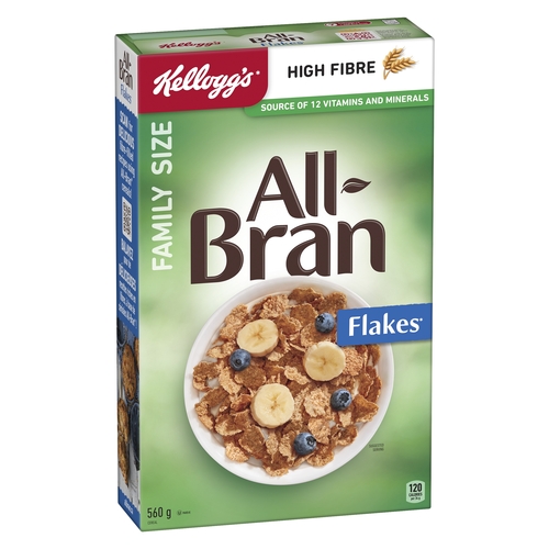 Kellogg's - Cereal - All Bran - Flakes - Family Size 560g, 1 Each