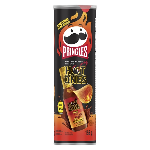 Pringles - Hot Ones Potato Chips - Rojo Flavour 156g, 1 Each