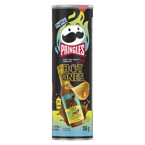 Pringles - Hot Ones Potato Chips - Verdes 156g, 1 Each
