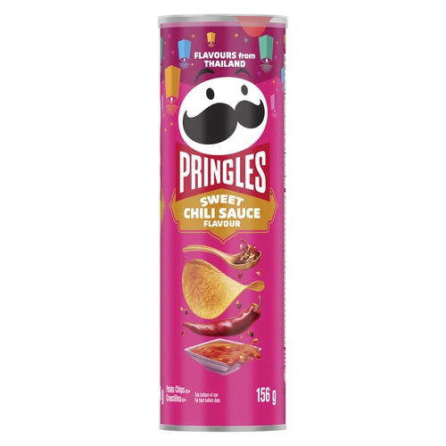 Pringles Potato Chips - Sweet Chili Sauce Flavour 156g, 1 Each