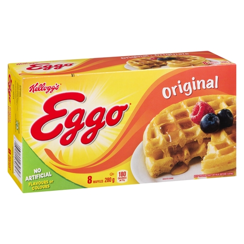 Kellogg's - Eggo Waffles - Original 8's 280g, 1 Each