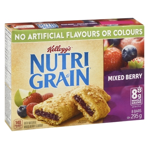 Kellogg's - Nutri-Grain Bars - Mixed Berry 8's 295g, 1 Each