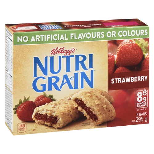 Kellogg's - Nutri-Grain Bars - Strawberry 8's 295g, 1 Each