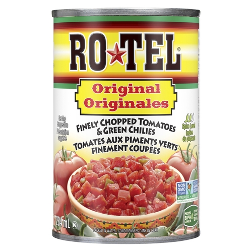 Rotel Finely Chopped Tomatoes & Green Chilies - Original 284g, 1 Each