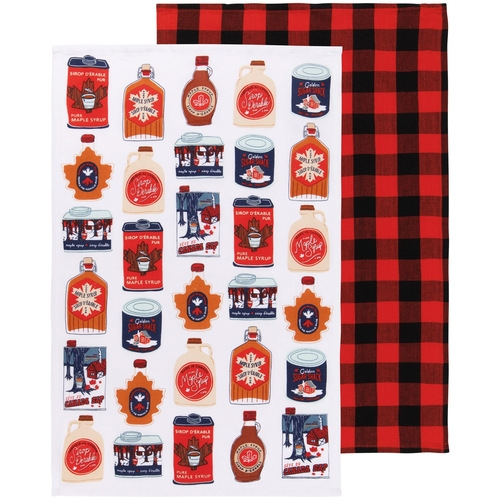 Danica Maple Syrup Dishtowels - Set of 2 2s, 1 Each