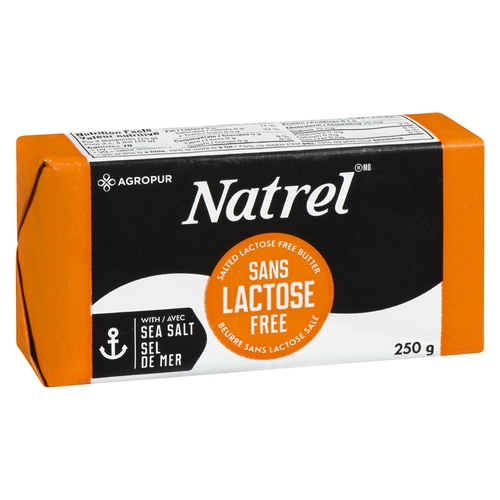 Natrel - Butter - With Sea Salt - Lactose Free 250g, 1 Each